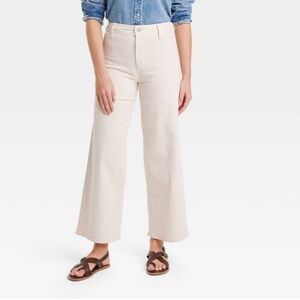 Universal Threads sailor Wide-Leg cream Jeans